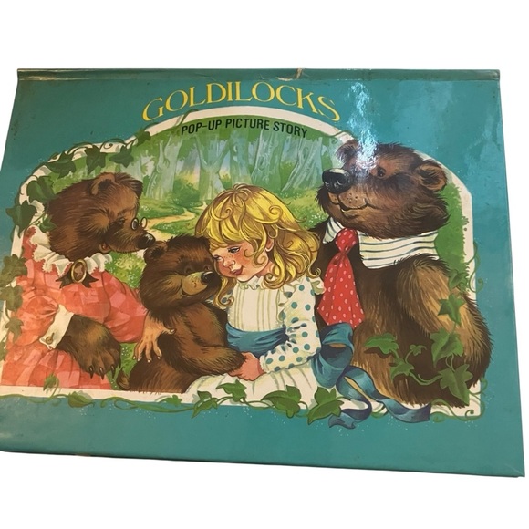 RARE vintage Goldilocks pop up picture storybook 1989 unique stunning - Picture 1 of 6